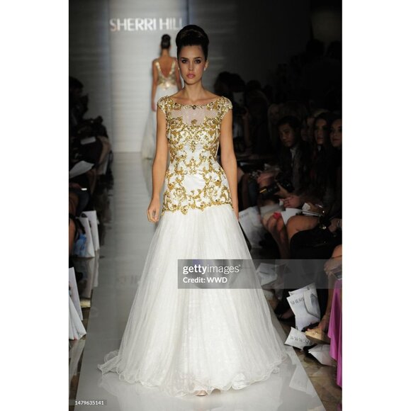 NW Luxury Couture Designer Party Prom Dress Wedding Evening Cocktail Runway Gown - Picture 13 of 16